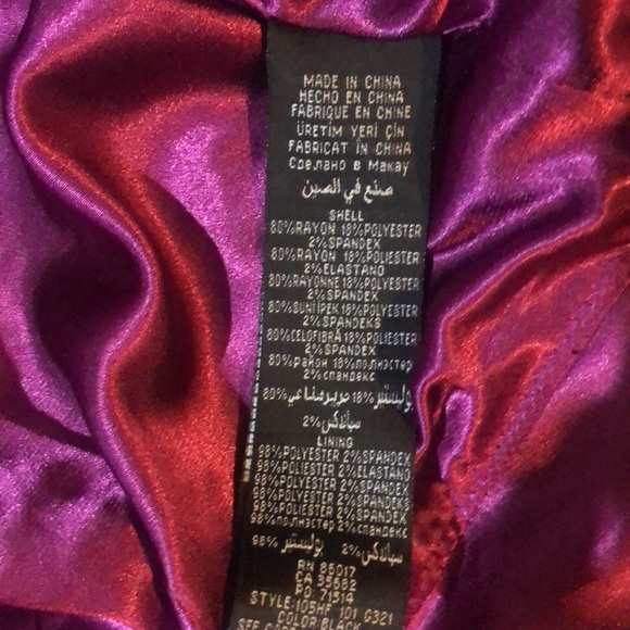 BEBE BLACK IMPRINTED SUIT - Picture 5 of 7